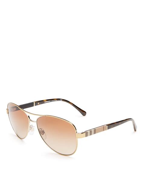 burberry womens aviator sunglasses|Burberry 59mm aviator sunglasses.